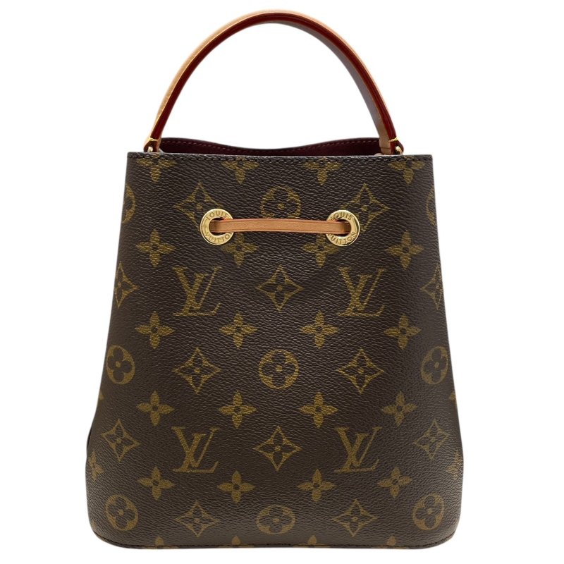 LOUIS VUITTON 路易威登 M46581 NEONOE 兩用水桶包 PVC帆布 老花 棕色 金釦-2