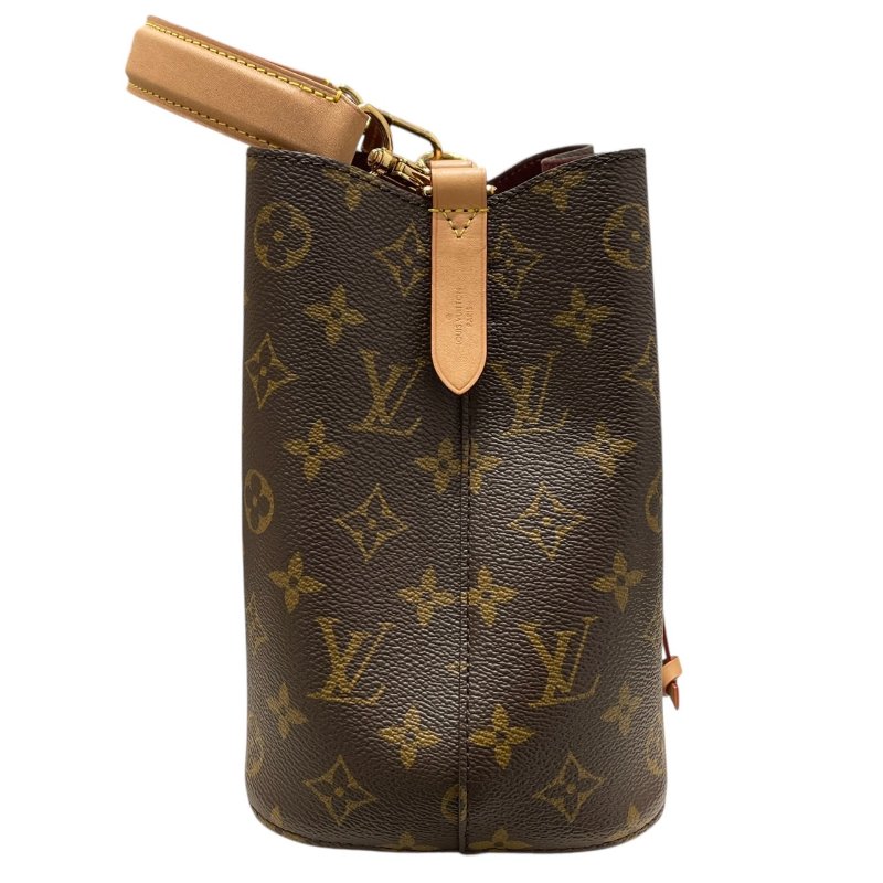 LOUIS VUITTON 路易威登 M46581 NEONOE 兩用水桶包 PVC帆布 老花 棕色 金釦-3