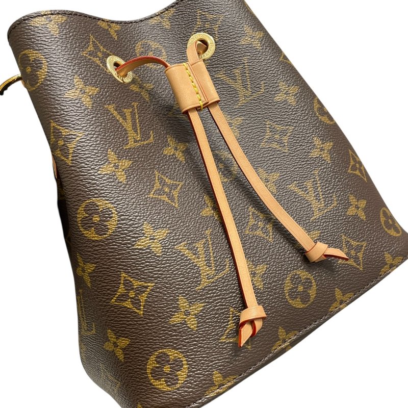 LOUIS VUITTON 路易威登 M46581 NEONOE 兩用水桶包 PVC帆布 老花 棕色 金釦-11