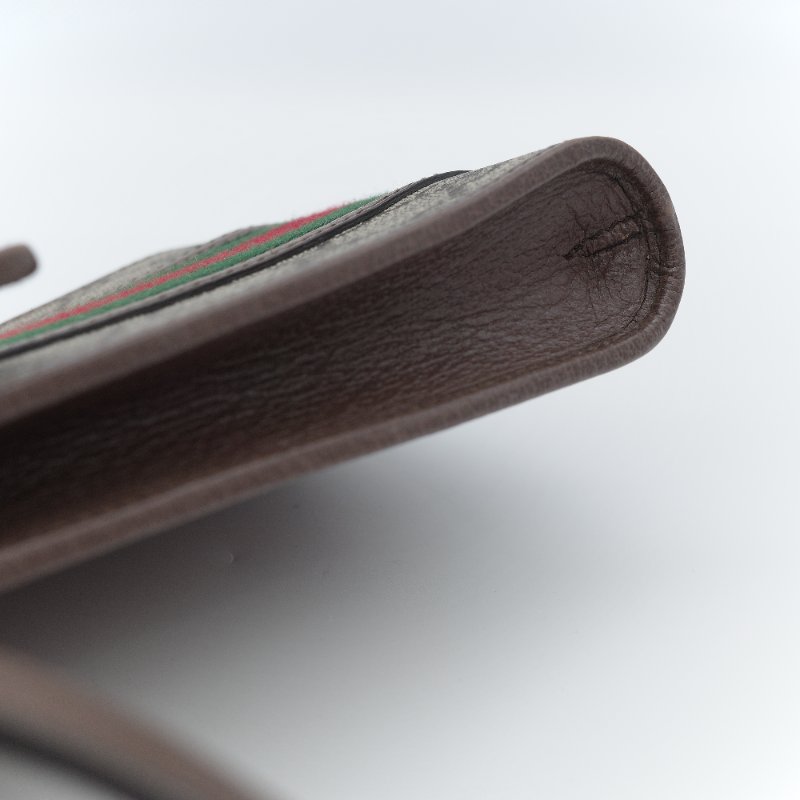 Gucci 古馳 Ophidia GG 經典棕色 帆布 直式翻蓋手機包-10