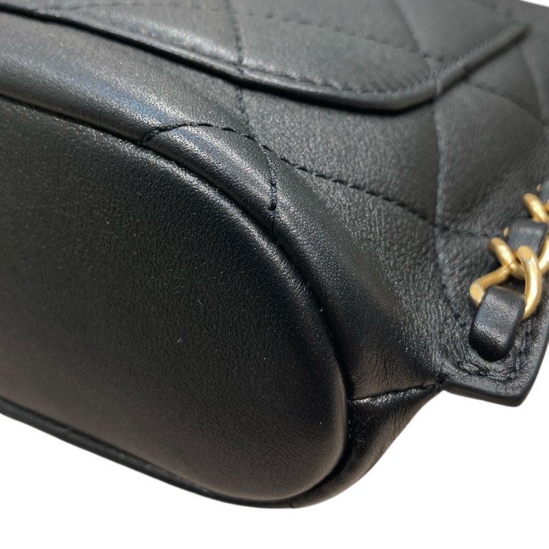 CHANEL 香奈兒 AS2542 CHAIN SHOULDER BAG 鏈條單肩包 小羊皮 黑色 金釦-10