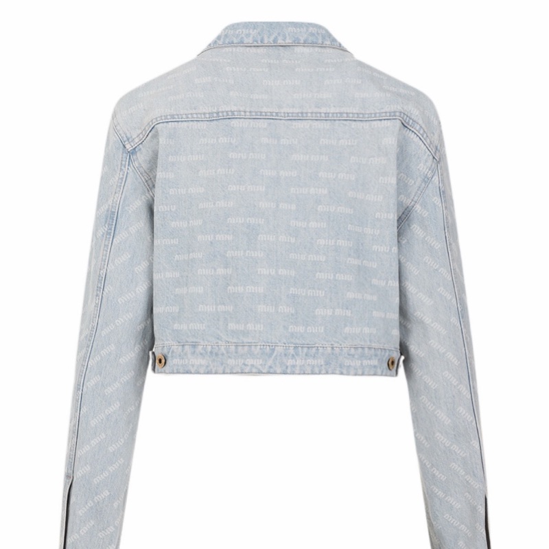 Miu Miu 女士 拉鍊牛仔外套IT-38 IT-40碼-1