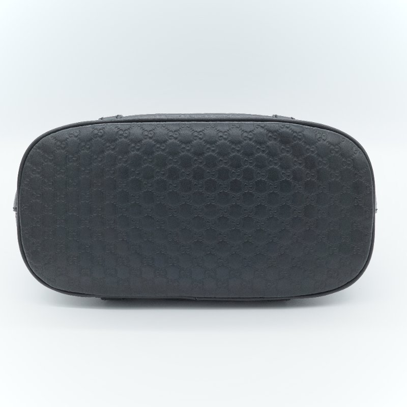 Gucci 古馳 Micro guccissima 黑色 壓紋皮革 迷你手提包 肩背包 貝殼包-7