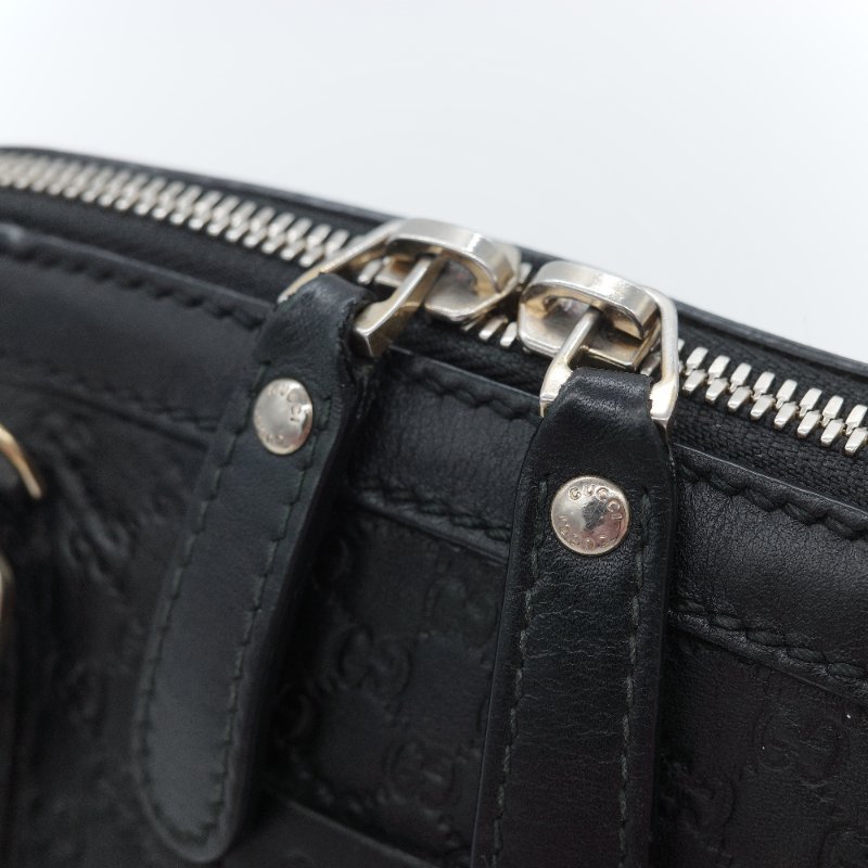 Gucci 古馳 Micro guccissima 黑色 壓紋皮革 迷你手提包 肩背包 貝殼包-12