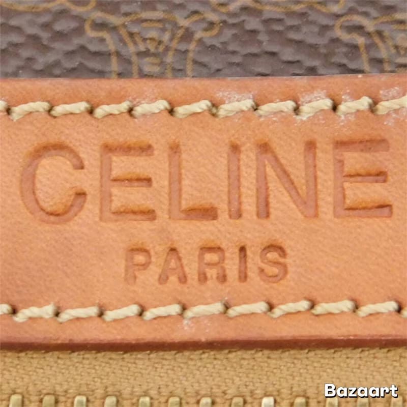 【LA LUNE】絕版古董包 Celine老花中古水桶包 單肩包 皮革包 斜背復古二手-2