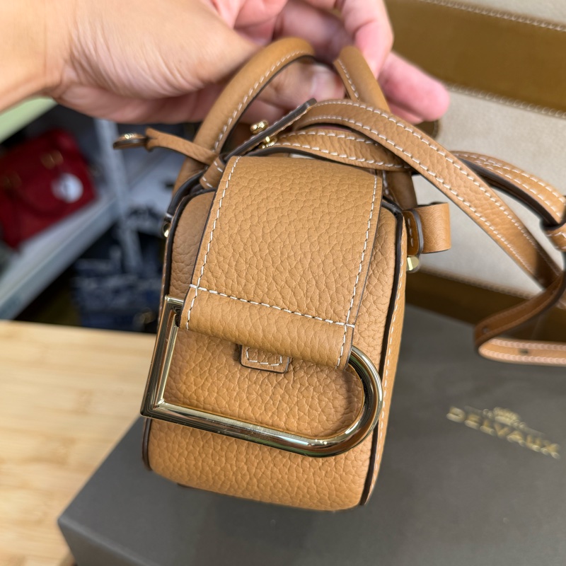 上架中🔑Delvaux 咖啡COOL BOX NANO-12