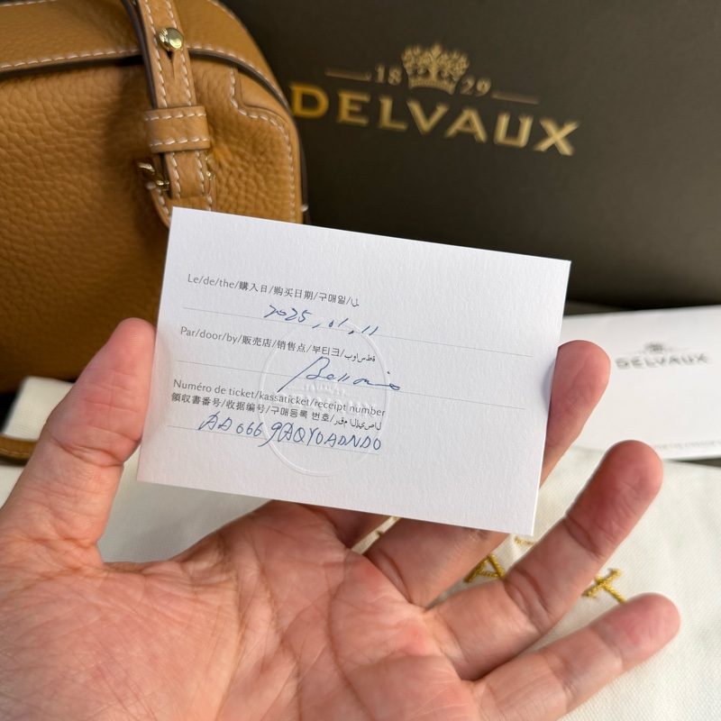 上架中🔑Delvaux 咖啡COOL BOX NANO-22