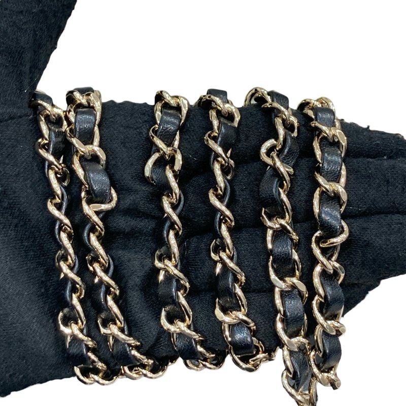 CHANEL 香奈兒 AS4810 金球雙肩束口後背包 小羊皮 黑色 淺金色-13