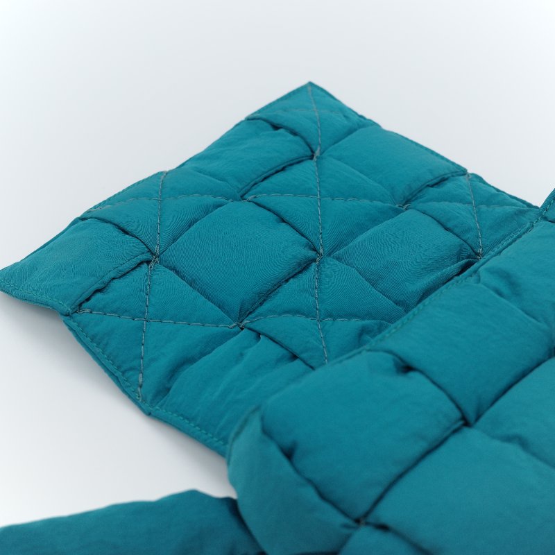 Bottega Veneta 寶緹嘉 Padded Tech Cassette 藍綠色 尼龍 斜背包 腰包 卡帶包-6