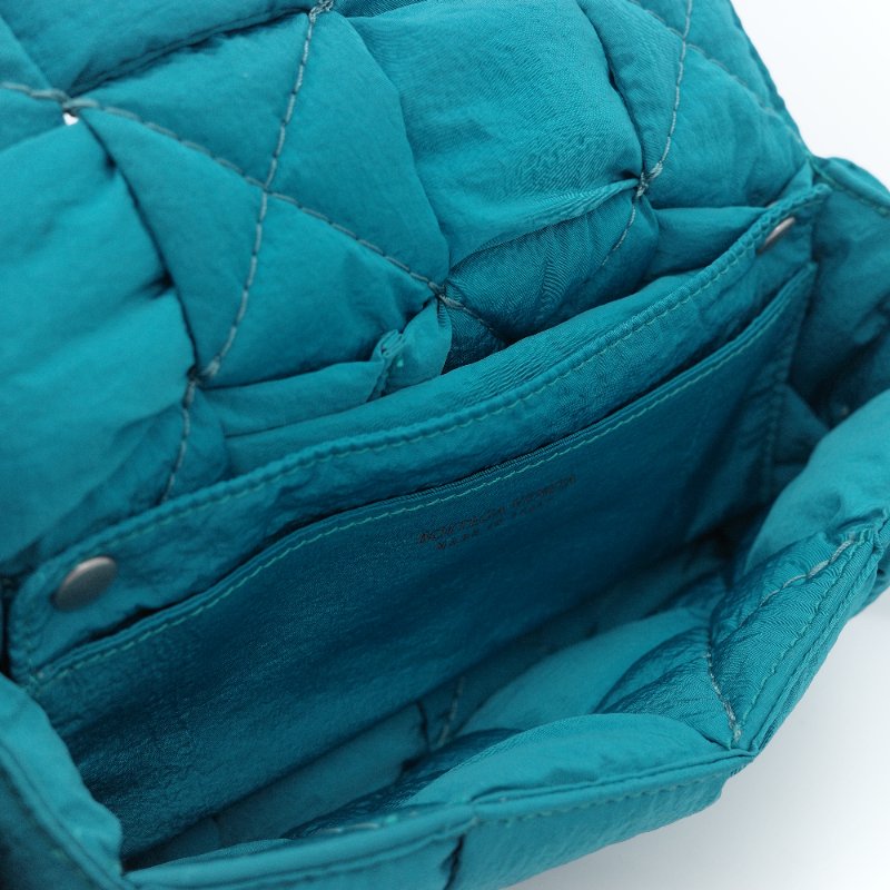 Bottega Veneta 寶緹嘉 Padded Tech Cassette 藍綠色 尼龍 斜背包 腰包 卡帶包-7