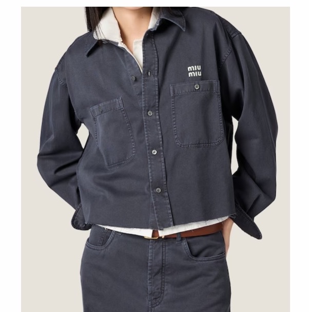 Miu Miu 女士 牛仔襯衫IT-36 IT-38 IT-40 IT-42 IT-44碼-3