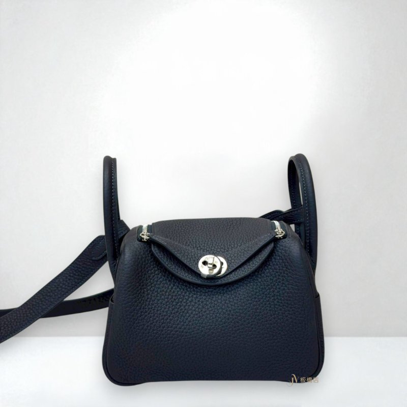 JY0325-Hermes 3Y水冰藍銀扣二代Mini Lindy-0