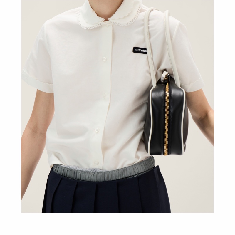 Miu Miu 女士 短袖襯衫IT-36 IT-38 IT-40 IT-42 IT-44 IT-46-2