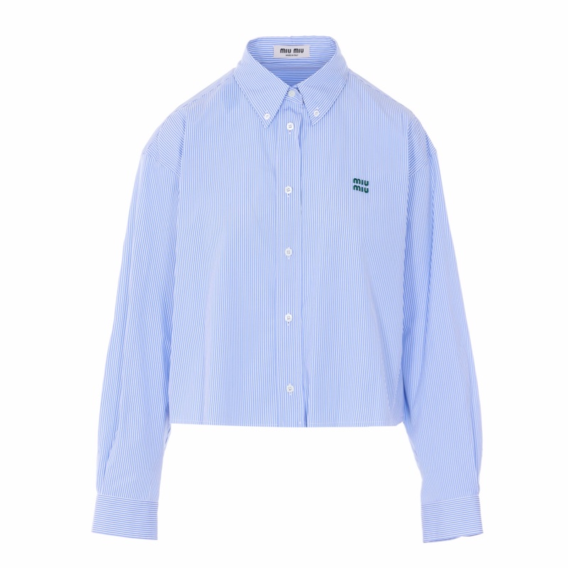 Miu Miu 女士 長袖襯衫IT-36 IT-38 IT-40 IT-42 IT-44碼-0