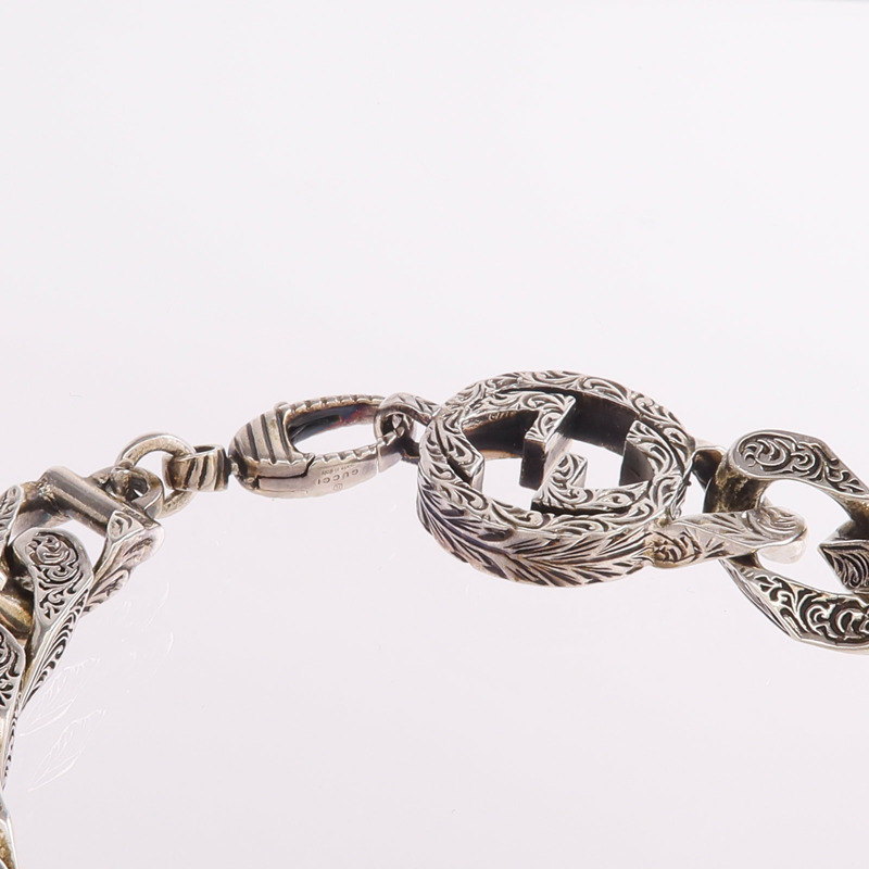 GUCCI 925純銀Bracelet手鏈-5