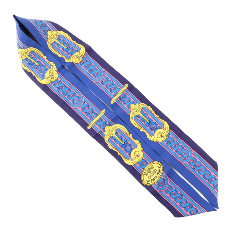 HERMES 絲質Twilly絲巾-3