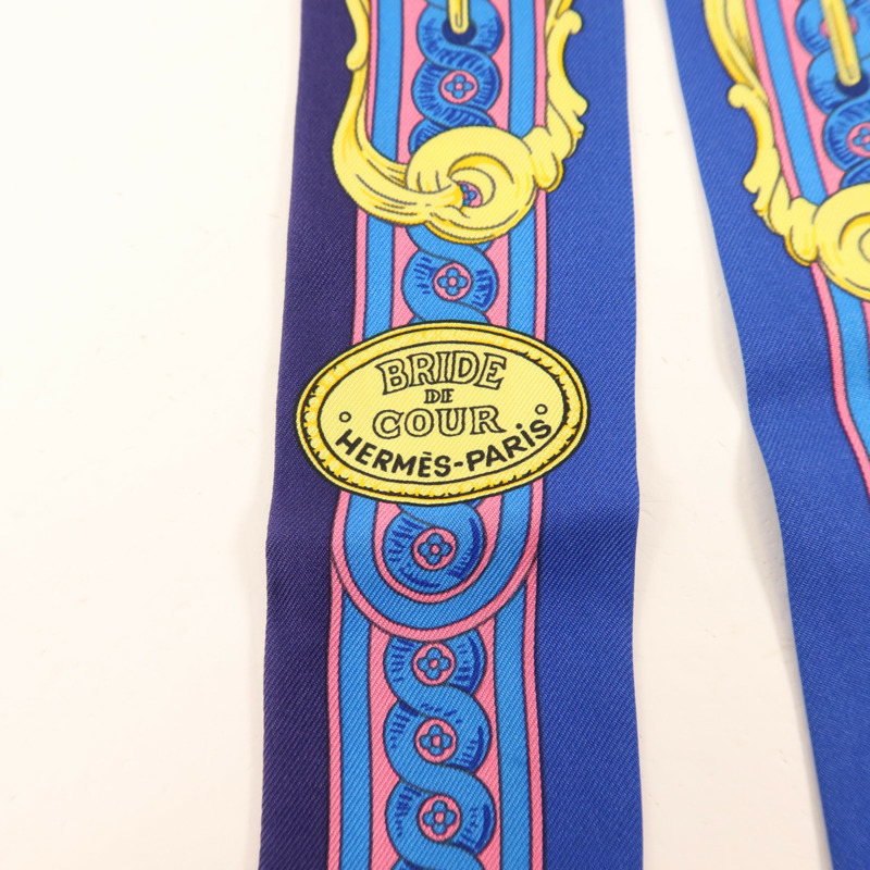 HERMES 絲質Twilly絲巾-4