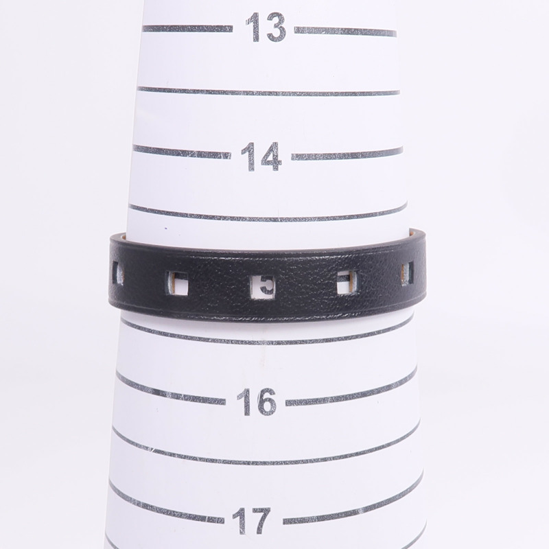 HERMES Evercolor皮革Mini Dog Clous金扣手帶Noir-9