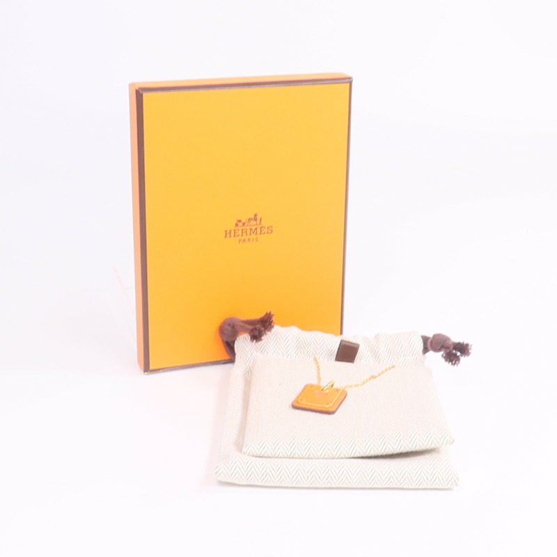 HERMES 金屬/皮革As De Coeur Necklace項鍊-7