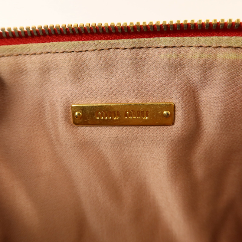 Miu Miu 牛皮皮革Clutch Bag金扣手拿包-6