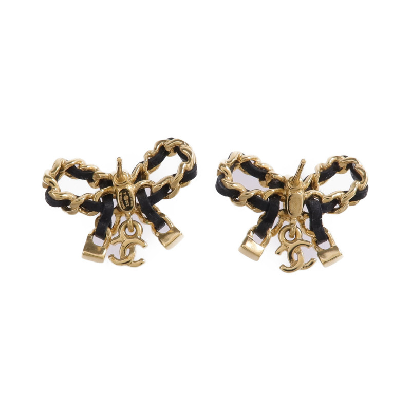 CHANEL 金屬/皮革Earrings耳環-2
