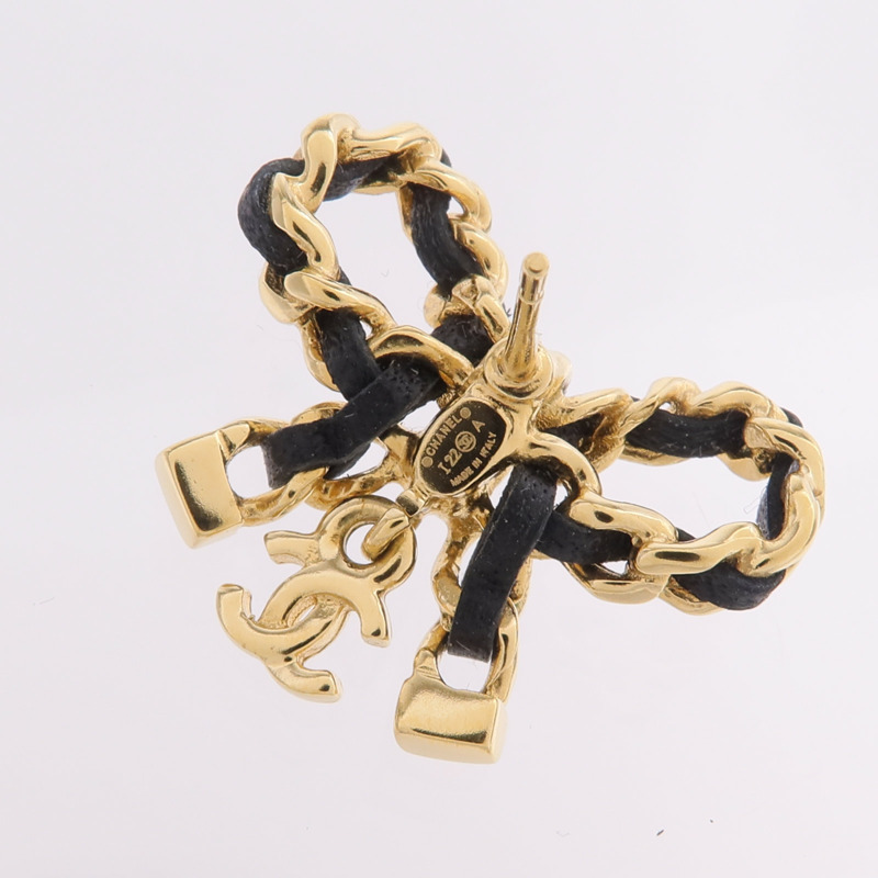 CHANEL 金屬/皮革Earrings耳環-5