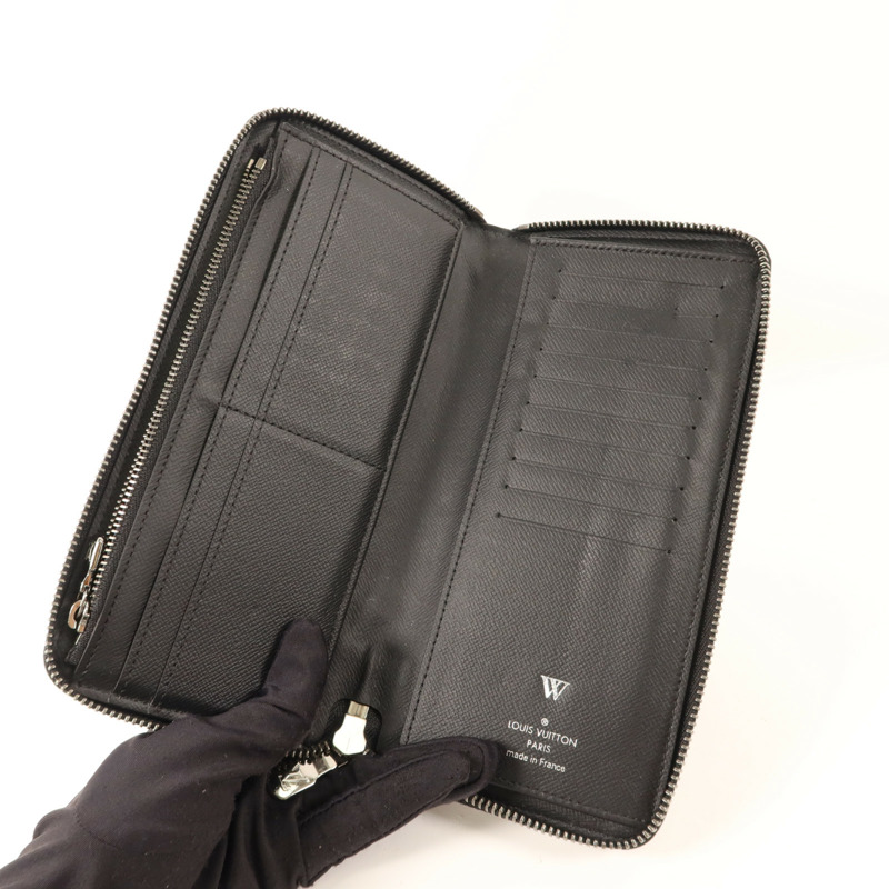 LOUIS VUITTON Monogram Eclipse Zippy Long Vertical Wallet銀扣拉鏈長錢包-4