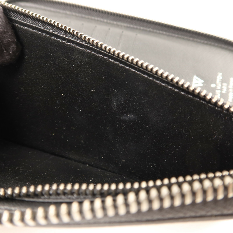 LOUIS VUITTON Monogram Eclipse Zippy Long Vertical Wallet銀扣拉鏈長錢包-15