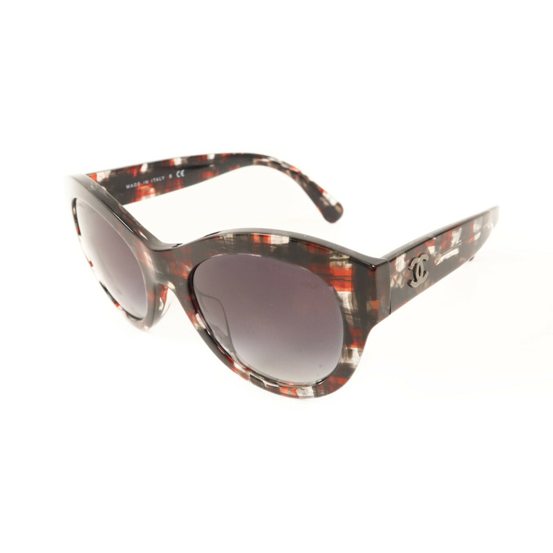 CHANEL PVC Sunglass銀扣太陽眼鏡-1