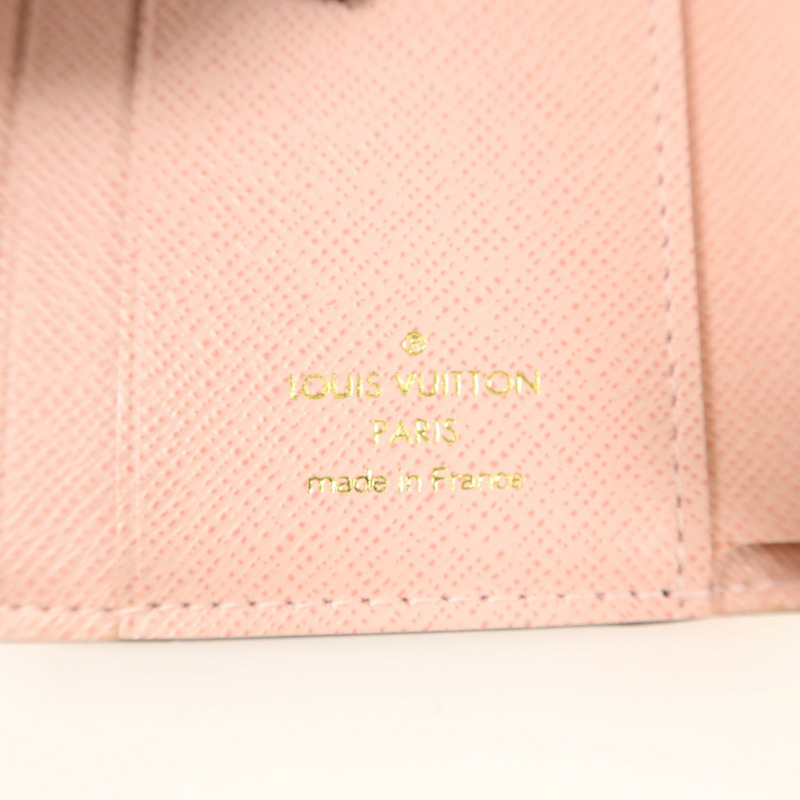 LOUIS VUITTON Monogram/牛皮皮革Zoe Wallet金扣錢包-6