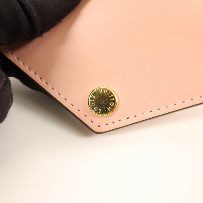 LOUIS VUITTON Monogram/牛皮皮革Zoe Wallet金扣錢包-9