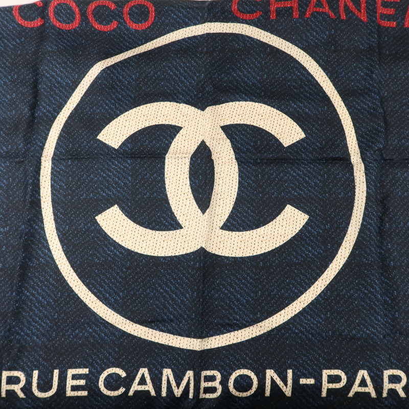 CHANEL 絲質Tweed Silk Scarf絲巾-5