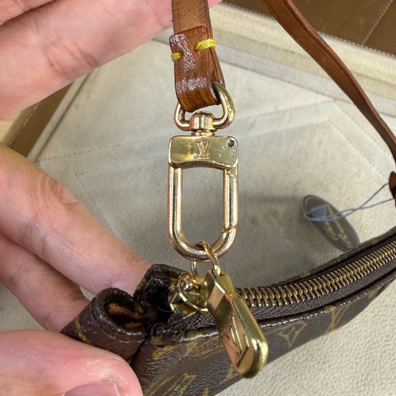 Louis Vuitton 老花大款麻將腋下包/中古款🤎超級便宜-12