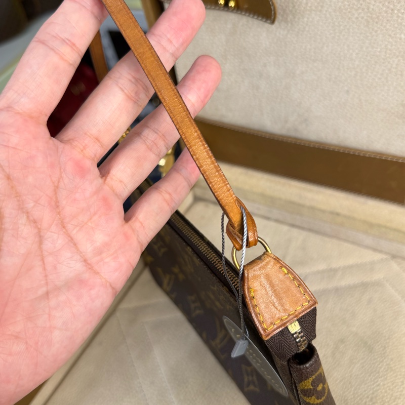 Louis Vuitton 老花大款麻將腋下包/中古款🤎超級便宜-14