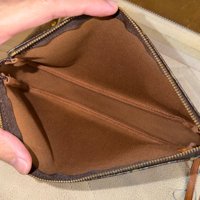 Louis Vuitton 老花大款麻將腋下包/中古款🤎超級便宜-16