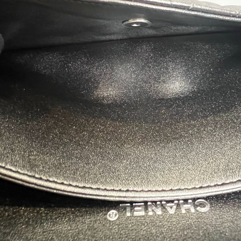 CHANEL CF25牛皮灰亮銀 AS0002/晶片款-8