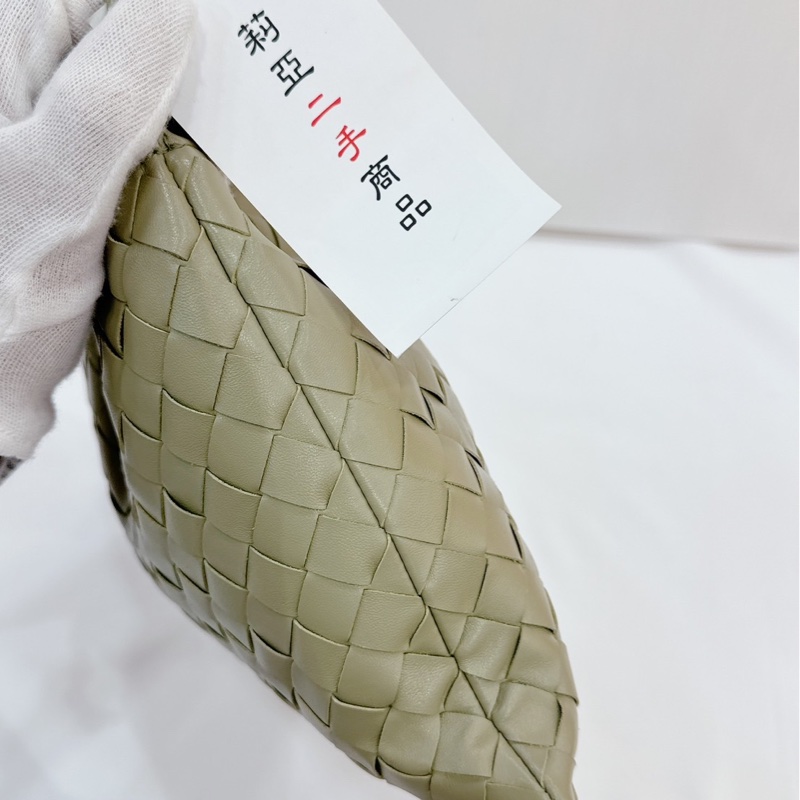 莉亞精品♡ Bv 牛油果綠編織福袋包 二手美包-3