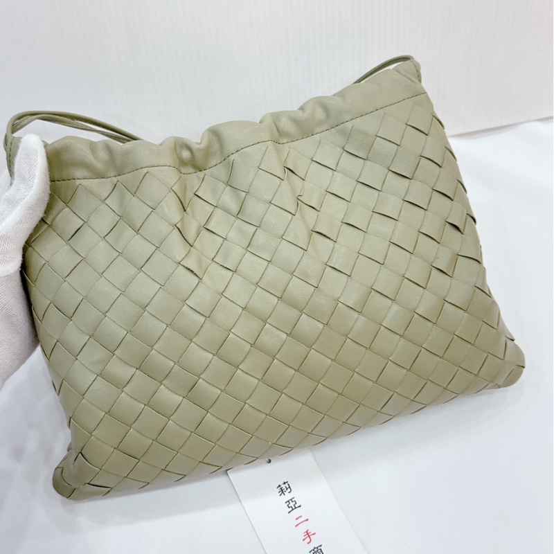 莉亞精品♡ Bv 牛油果綠編織福袋包 二手美包-5