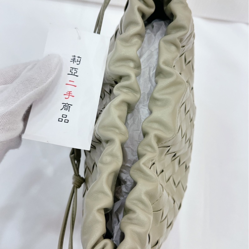 莉亞精品♡ Bv 牛油果綠編織福袋包 二手美包-13