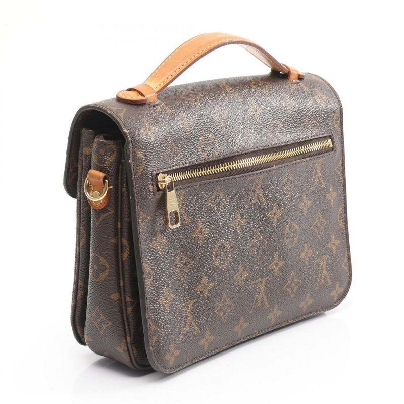 路易威登 Metis MM Pochette 手提包,塗層帆布和皮革,Monogram 圖案,女士,棕色,M44875-1