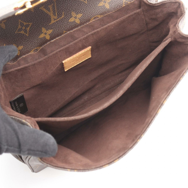 路易威登 Metis MM Pochette 手提包,塗層帆布和皮革,Monogram 圖案,女士,棕色,M44875-2