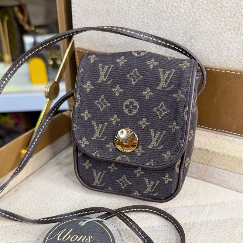 上架中🔑Louis Vuitton 老花牛仔帆布迷你肩背包-0