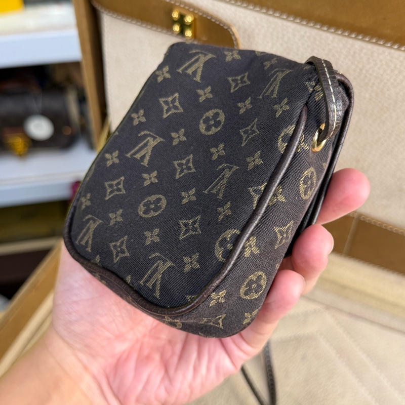 上架中🔑Louis Vuitton 老花牛仔帆布迷你肩背包-8
