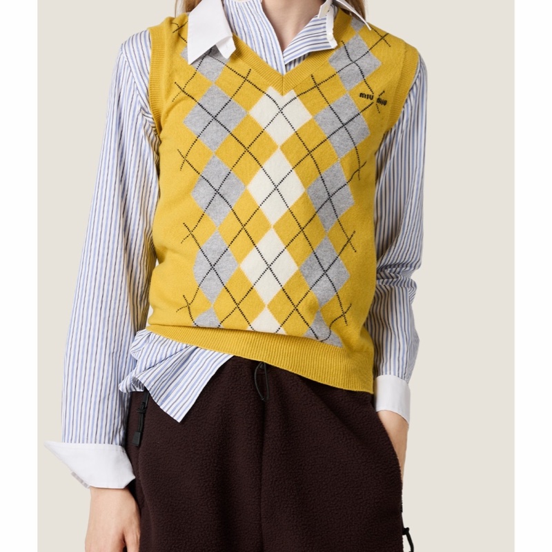 Miu Miu 女士 羊絨背心IT-36 IT-40 IT-44碼-1