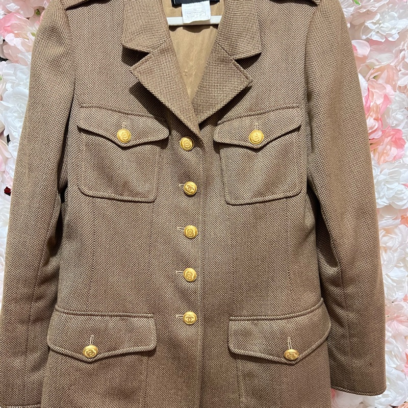 Chanel中古軍裝羊毛40碼-0