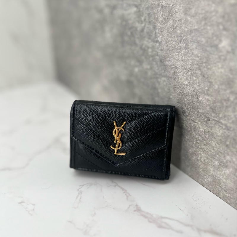 香緹國際精品 833 YSL 迷你三折短夾-0