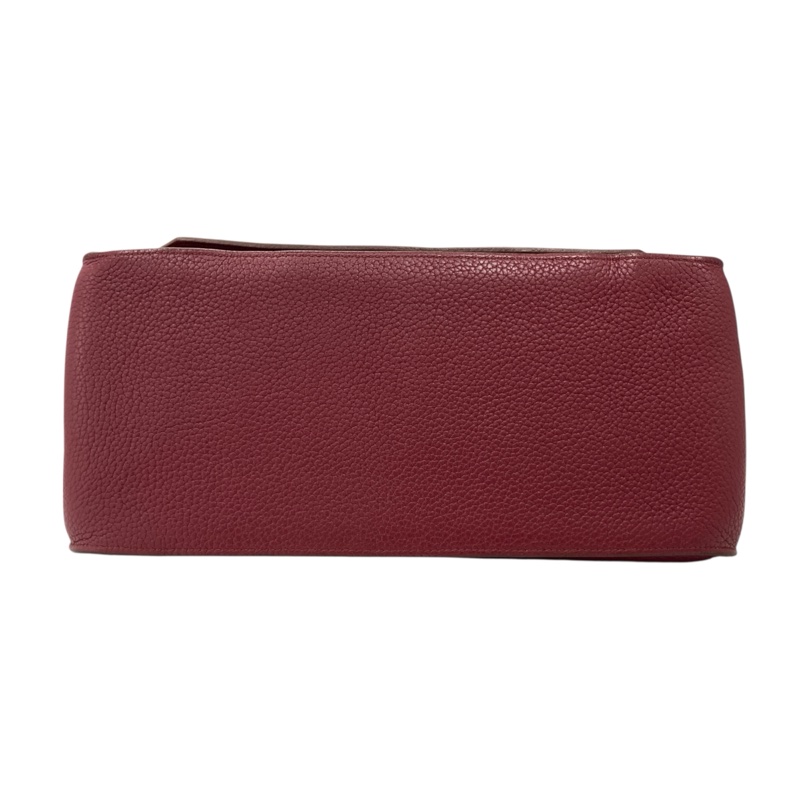 HERMÈS 愛馬仕 JYPSIÈRE 28 BAG 肩側背包 CLEMENCE 寶石紅 銀釦-5