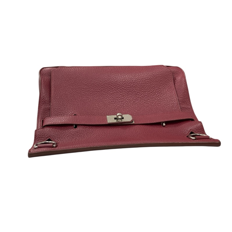 HERMÈS 愛馬仕 JYPSIÈRE 28 BAG 肩側背包 CLEMENCE 寶石紅 銀釦-6