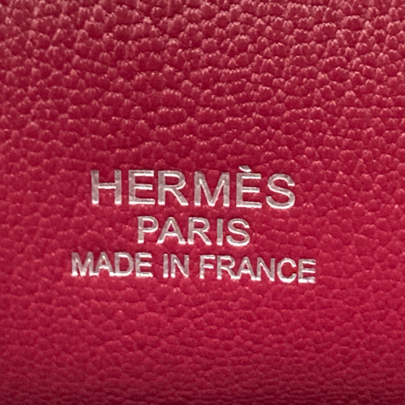 HERMÈS 愛馬仕 JYPSIÈRE 28 BAG 肩側背包 CLEMENCE 寶石紅 銀釦-12