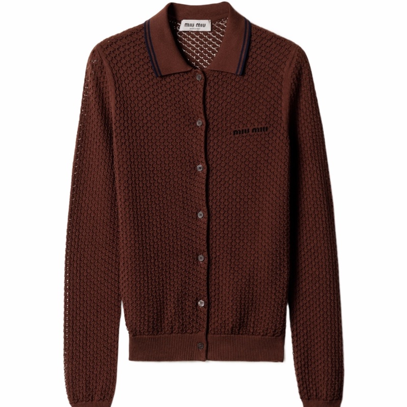 Miu Miu 女士 長袖針織衫IT-36 IT-38 IT-40 IT-42 IT-44碼-0